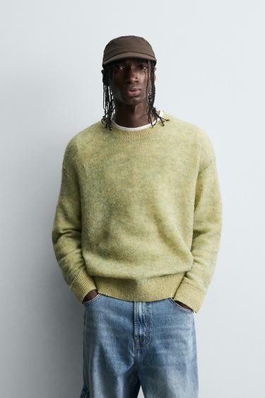 STRICKPULLOVER MIT FARBVERLAUF - Apfelgrün von Zara