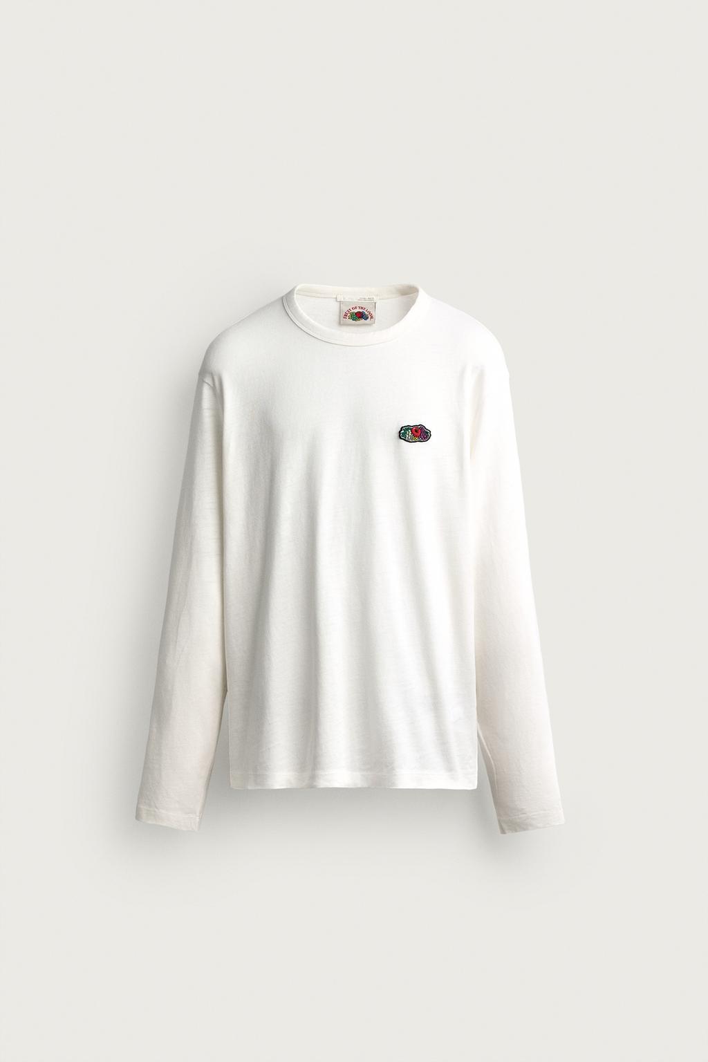 FRUIT OF THE LOOM™ PATCH LONG SLEEVE T-SHIRT