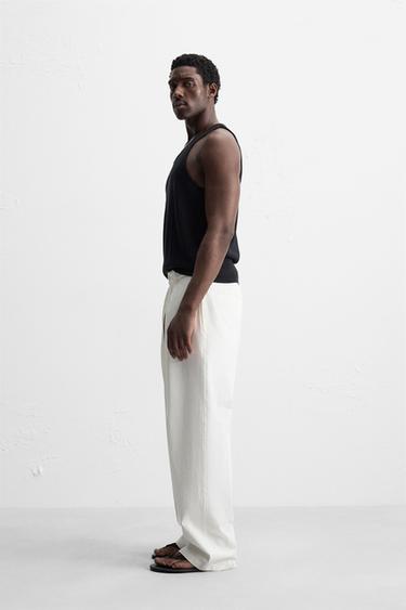 KNITTED TANK TOP - Black by Zara - Image 3