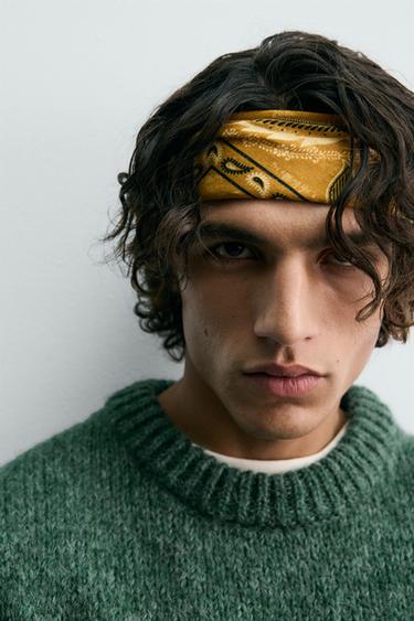 PULL TEXTURÉ - Vert de Zara - Image 4