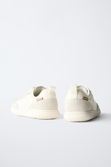 TENNIS EN CUIR BAREFOOT - Blanc écru de Zara - Image 6
