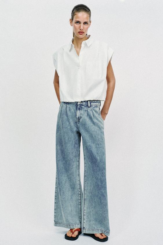 BALLOON CROPPED SHIRT from Zara - $39.90