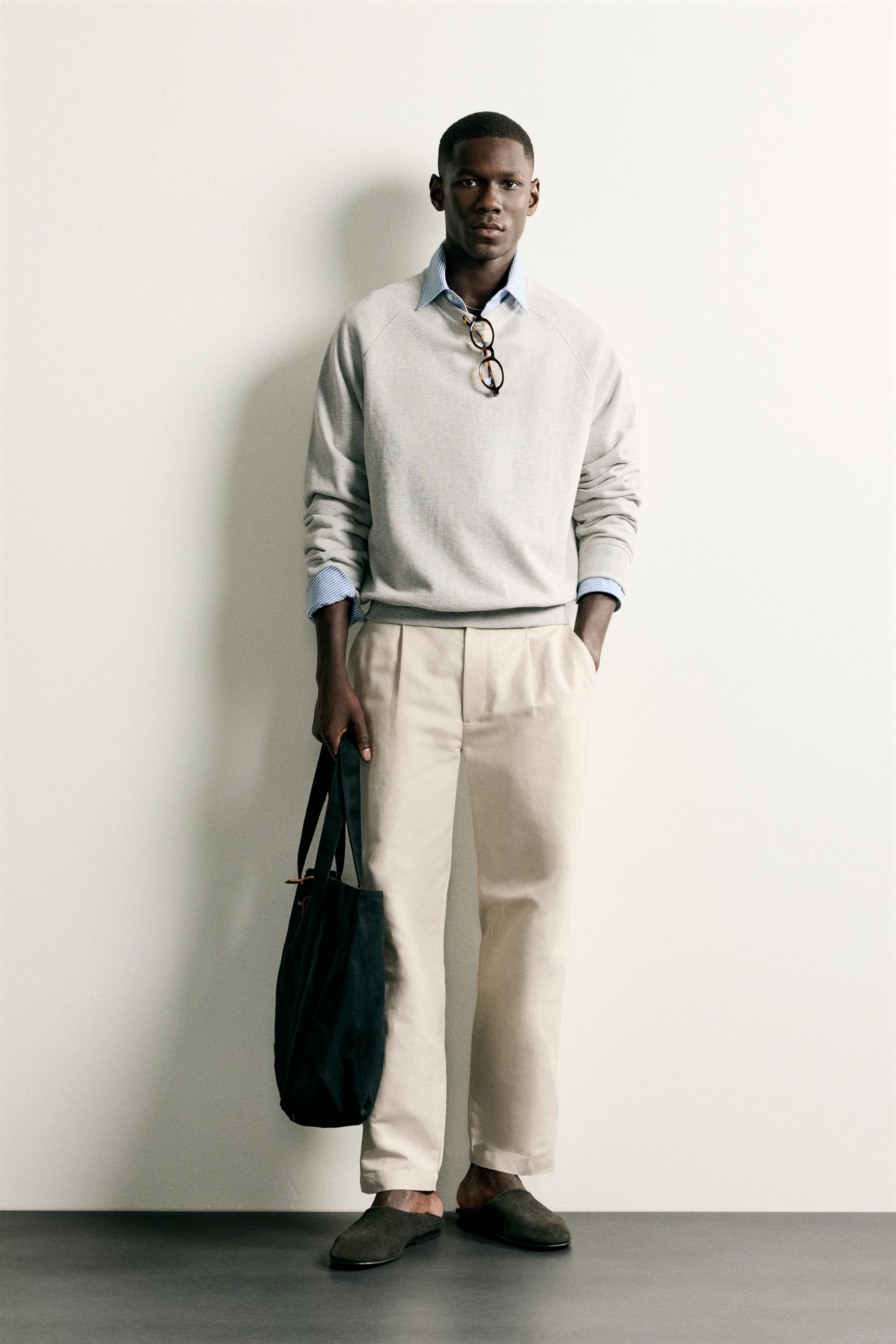 COTTON-LINEN RELAXED FIT PANTS