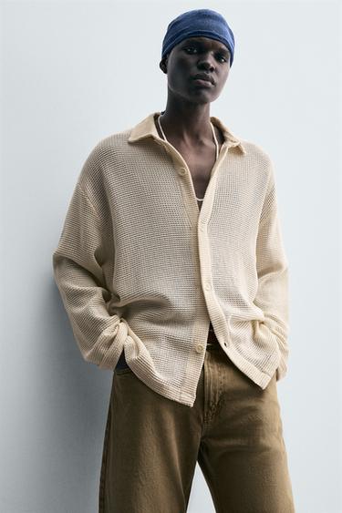 OPEN WEAVE SHIRT - Bone by Zara - Image 6
