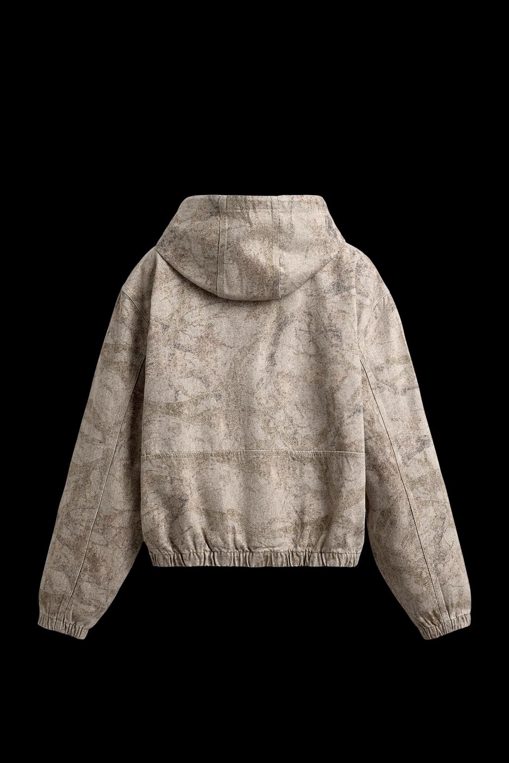 WASHED HOODED JACKET