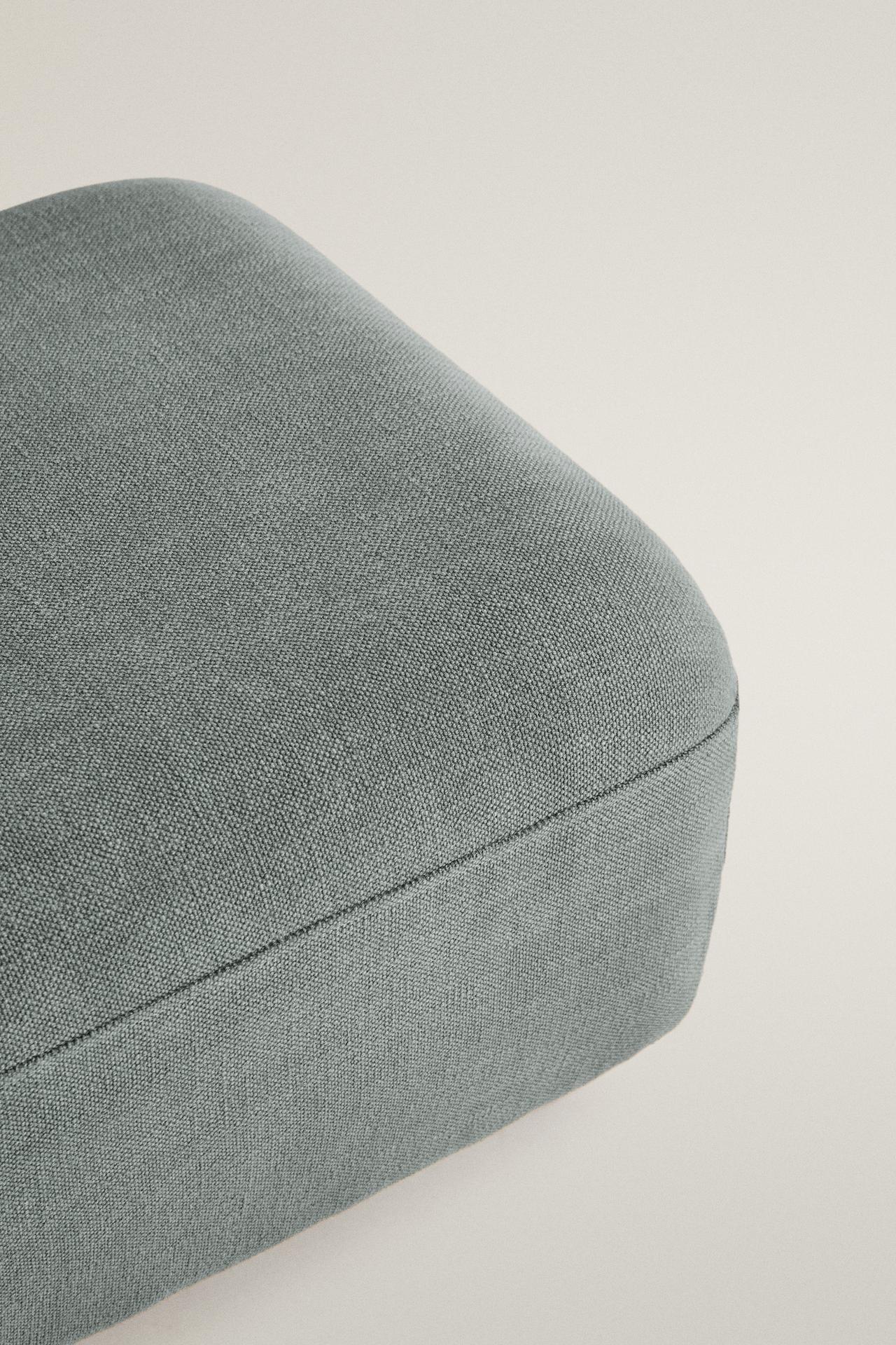 COTTON FOOTSTOOL — Duck blue