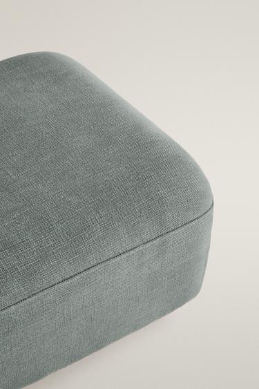 COTTON FOOTSTOOL — Duck blue 2
