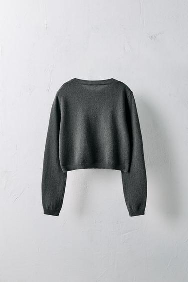 6-10 ANS/ VESTE 100 % CACHEMIRE LIMITED EDITION - Gris anthracite de Zara - Image 1
