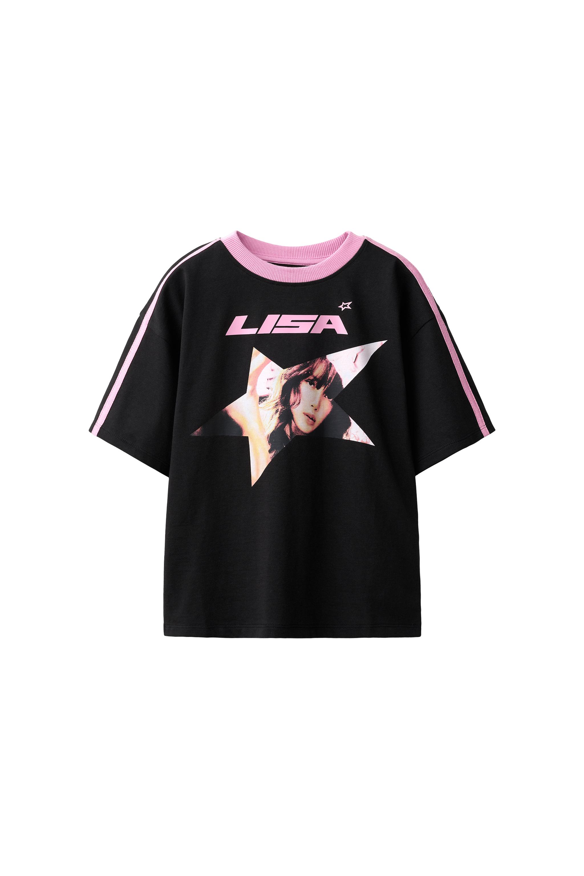 LISA ©」プリントTシャツ - ブラック | ZARA Japan / 日本