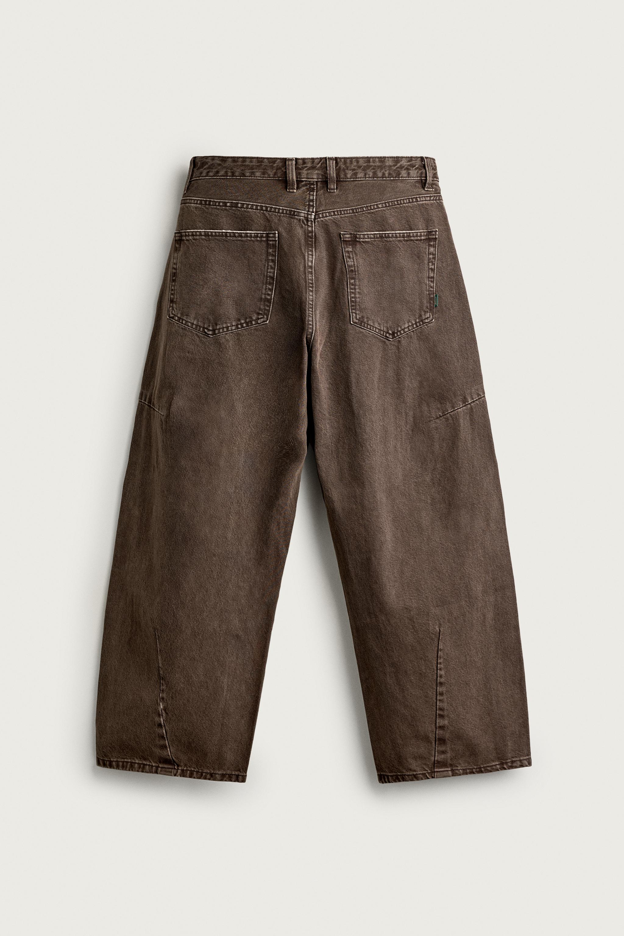 DRAWSTRING BARREL FIT PANTS