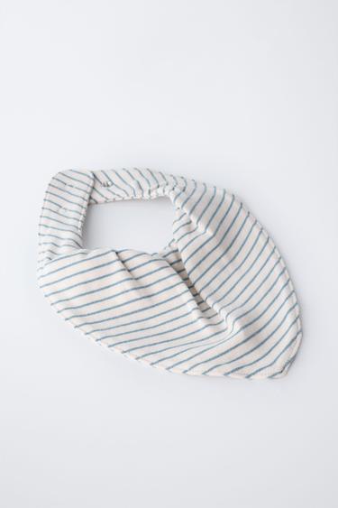 LOT DE DEUX BONNETS ET DEUX BAVOIRS - Bleu de Zara - Image 1