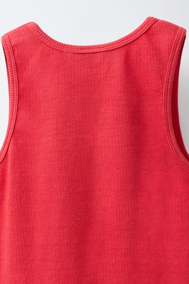 VARSITY PRINT TOP - Red by Zara - Image 3