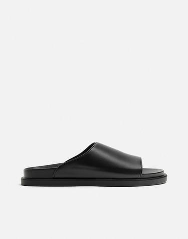 SANDÁLIA MONOCOLOR - Preto da Zara