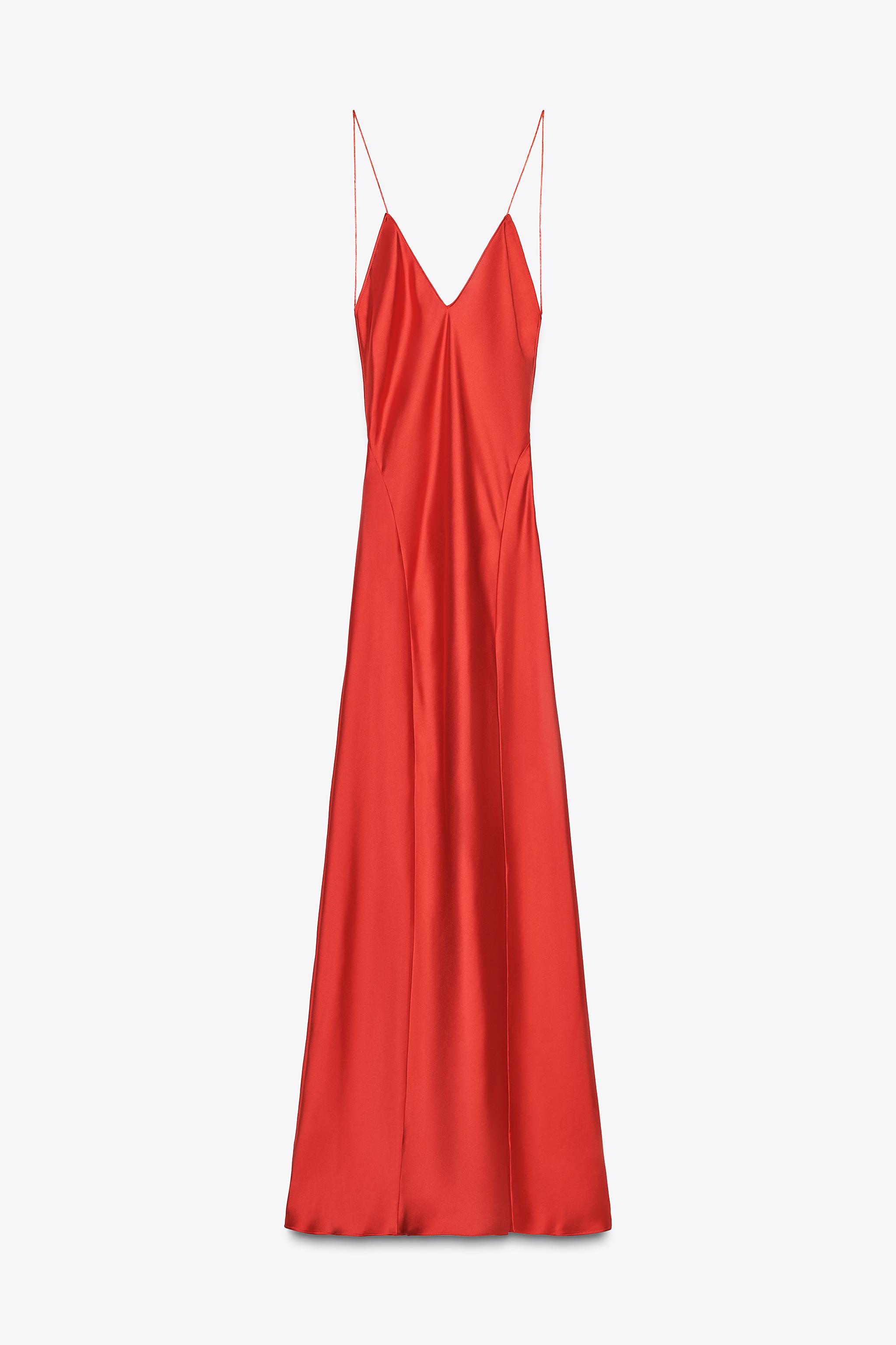 ROBE LONGUE SATINÉE DOS NU