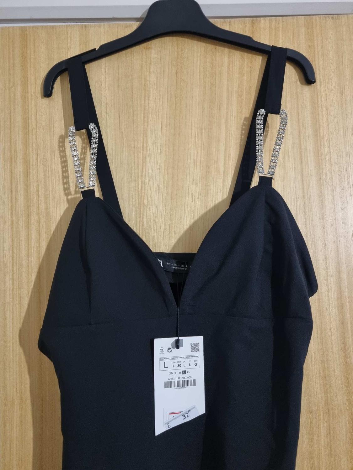 DRESS WITH RHINESTONE STRAPS - Image 3