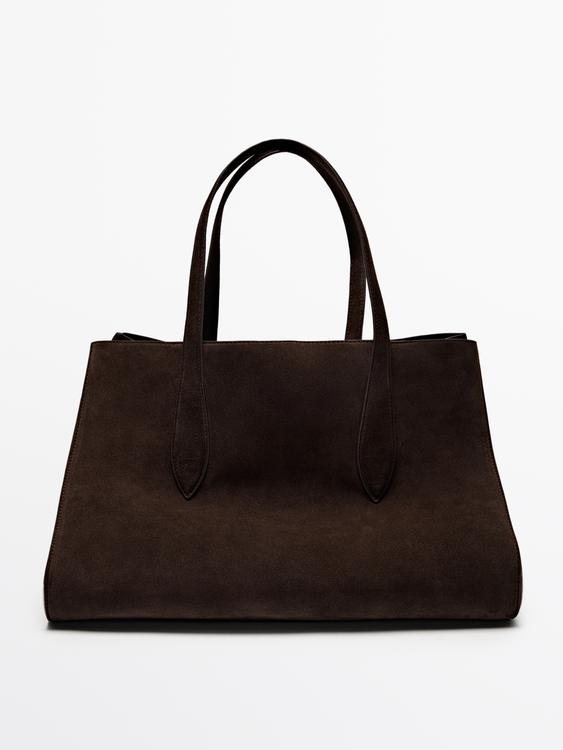 Split leather maxi MD ICON tote bag