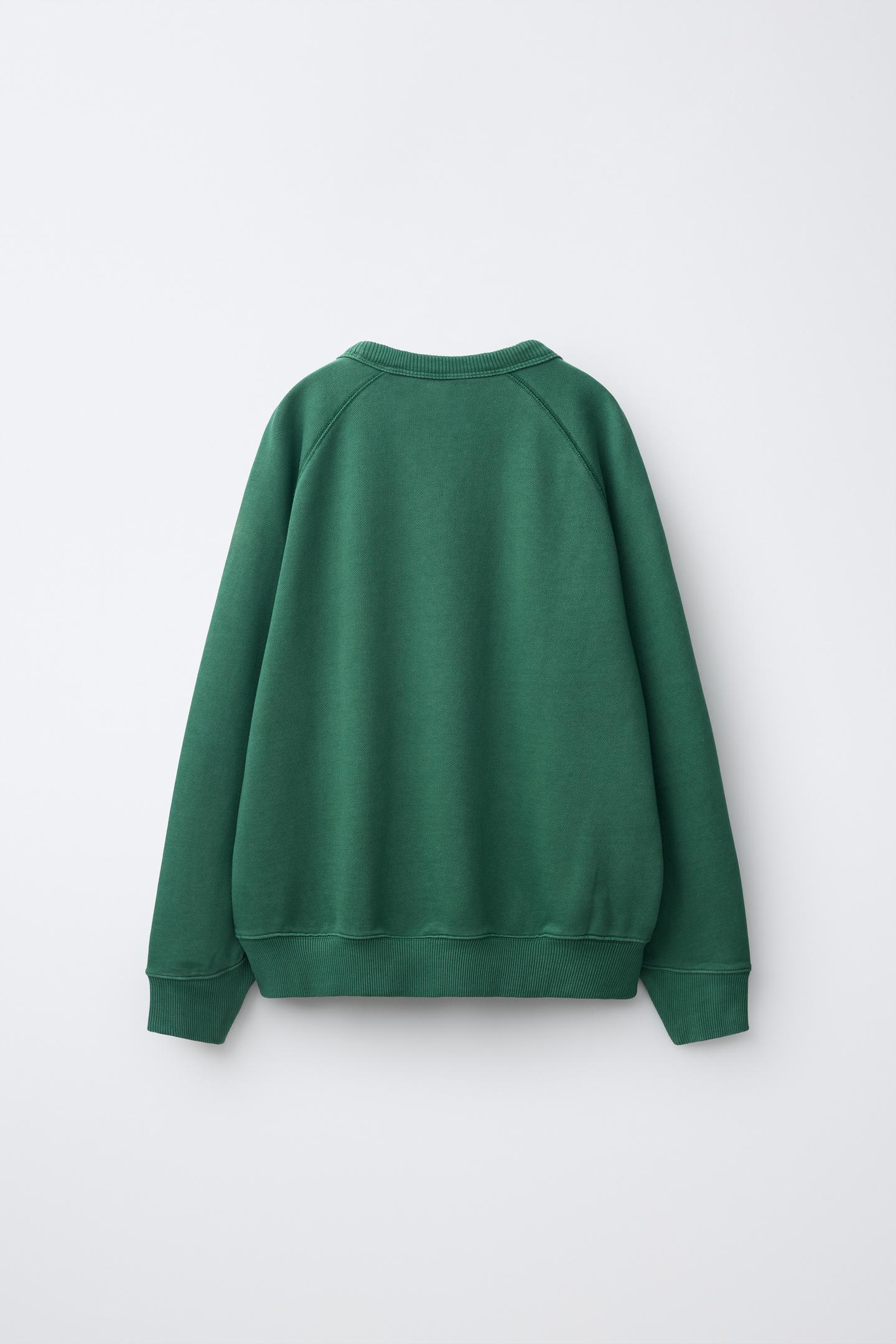 Детская толстовка Zara Fruit OF the Loom™ Embroidered, цвет: Зелёный — фото 2