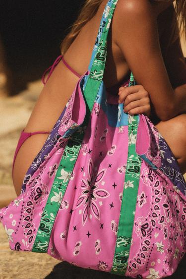 PRINTED TWILL MAXI BAG - Multicoloured by Zara - Image 0
