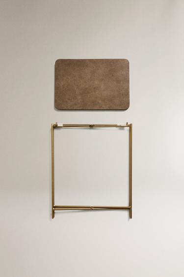 TABLE D’APPOINT MARBRE - Gris / Marron clair de Zara - Image 4