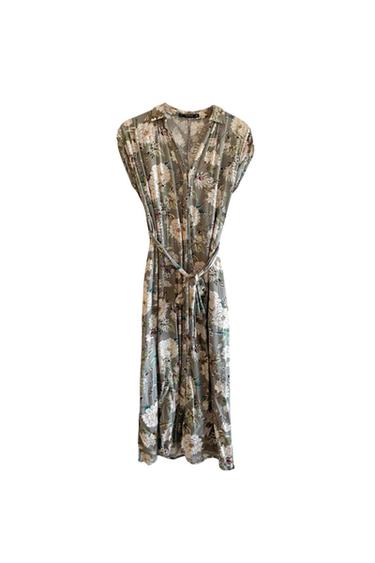VESTIDO CAMISERO ESTAMPADO FLORES