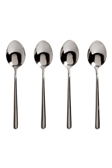 طقم ملاعق تحلية ستيل لامع (طقم 4 قطع) - متعدد الألوان الخاص بـ Zara