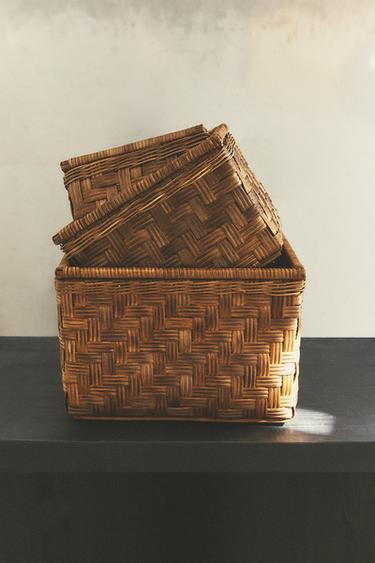 CORBEILLE CARRÉE BOIS - Marron de Zara - Image 5