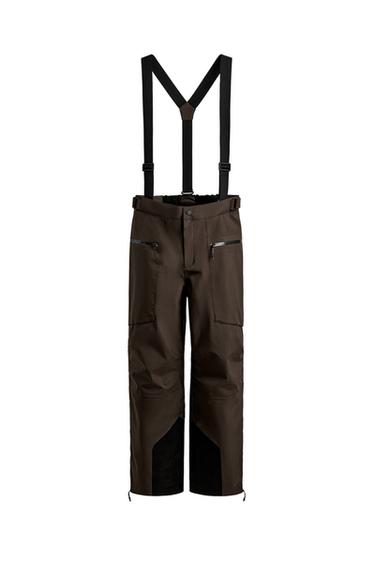 CALÇA SHELL ACOLCHOADA SKI RECCO® IMPERMEÁVEL - Marrom da Zara