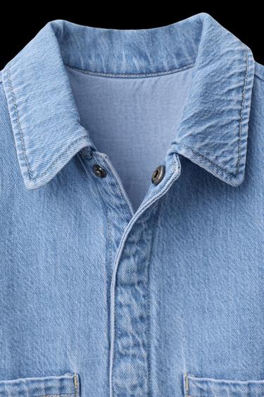 CAZADORA DENIM - Azul de Zara