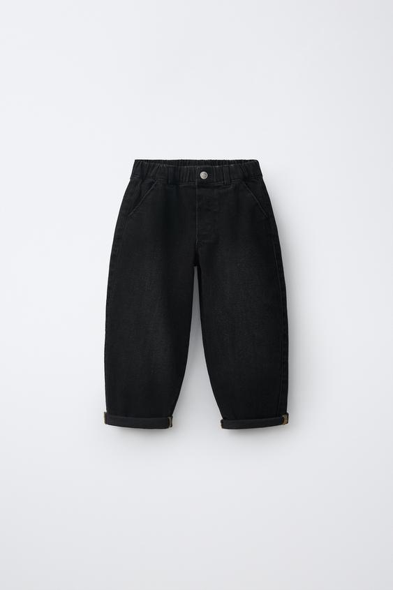 COMFORT BAGGY JEANS - Dark grey by Zara - Image 0