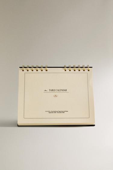 Zara A5 DESK CALENDAR - Black