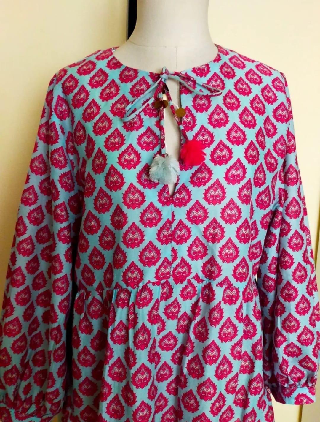 OVERSIZED PRINTED DRESS - Image 3