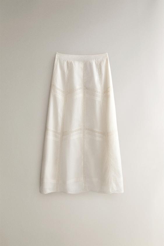 LACE SKIRT - خَام الخاص بـ Zara - صورة 0