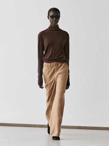 Zara Wide-leg jeans - taupe brown