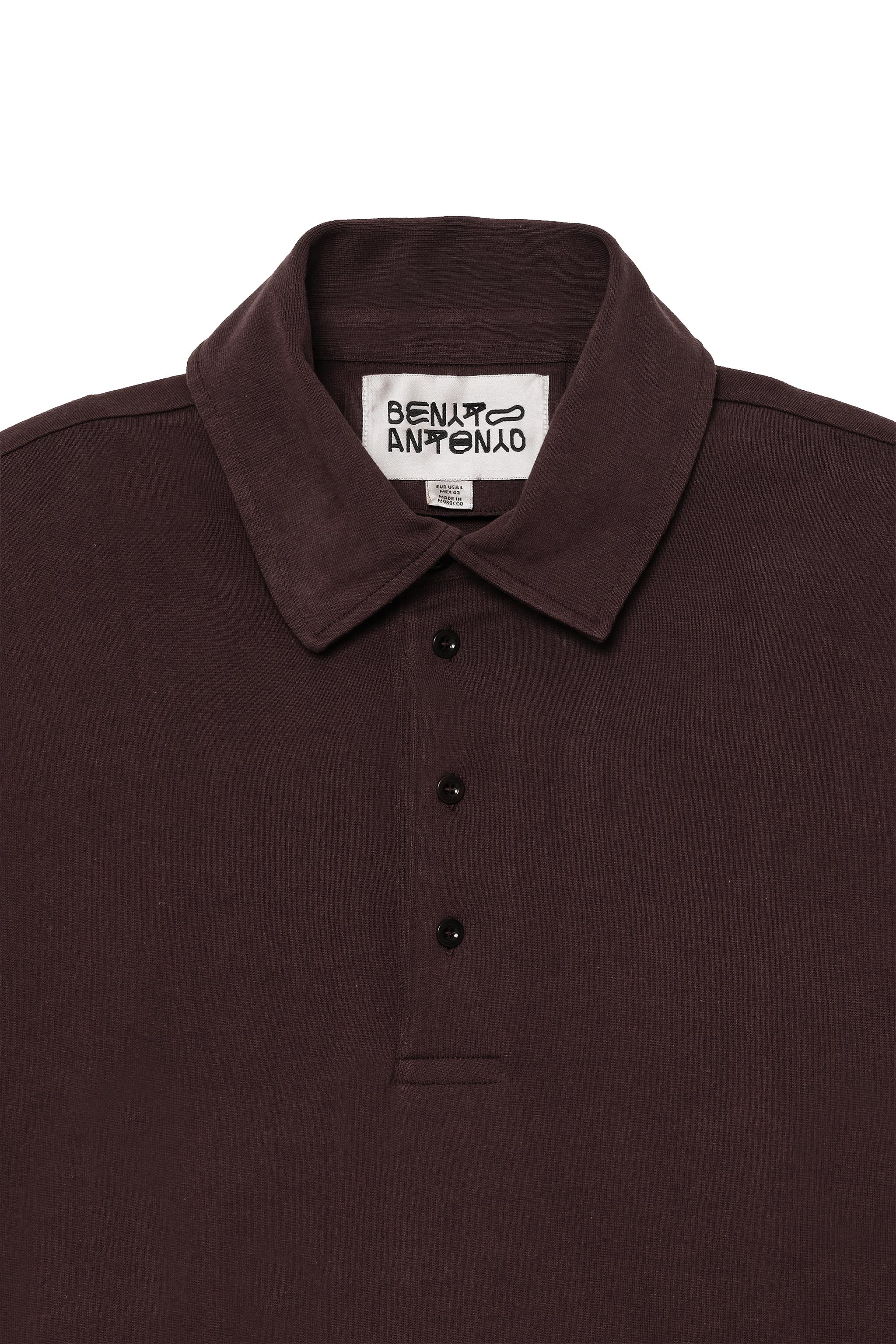 Мужские рубашки Zara CROPPED FIT COTTON POLO SHIRT — фото 5
