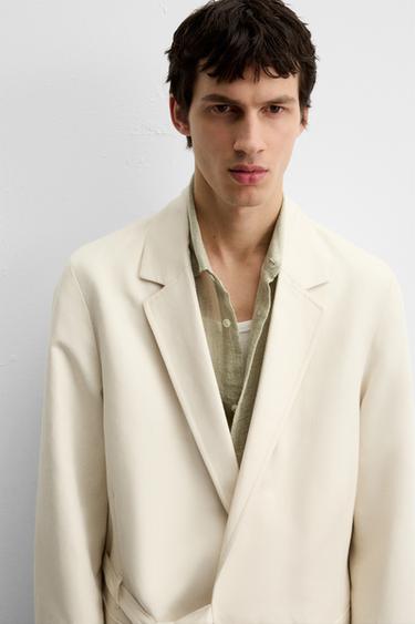 BLAZER COSTUME LACET - Sable de Zara - Image 6