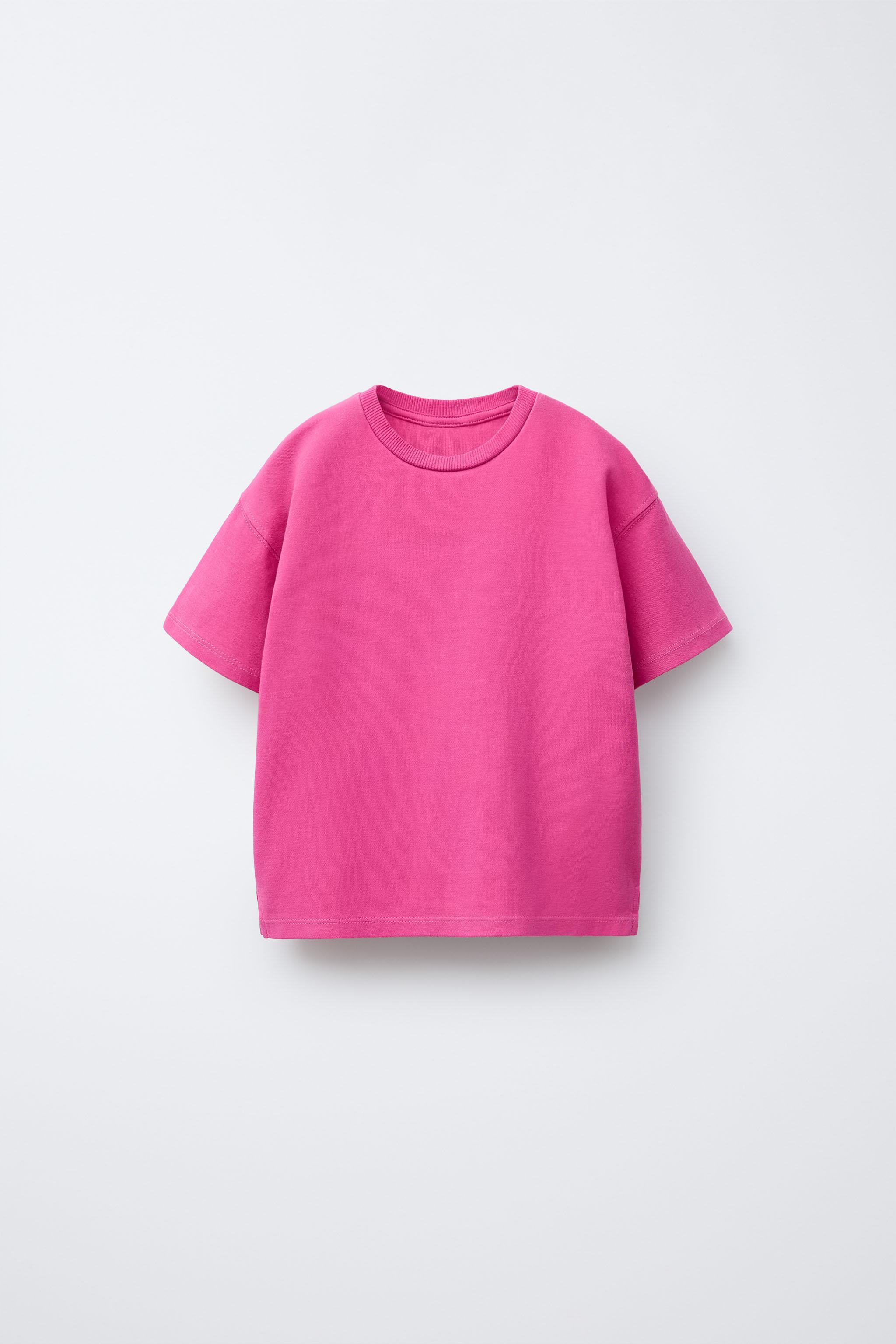 無地インターロックTシャツ - フクシア | ZARA Japan / 日本