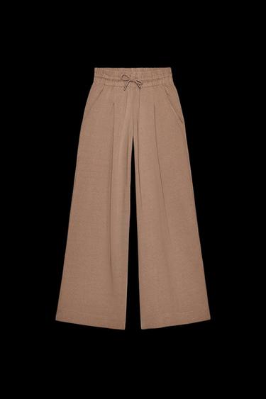 PANTALÓN ANCHO - Visón de Zara - Imagen 0