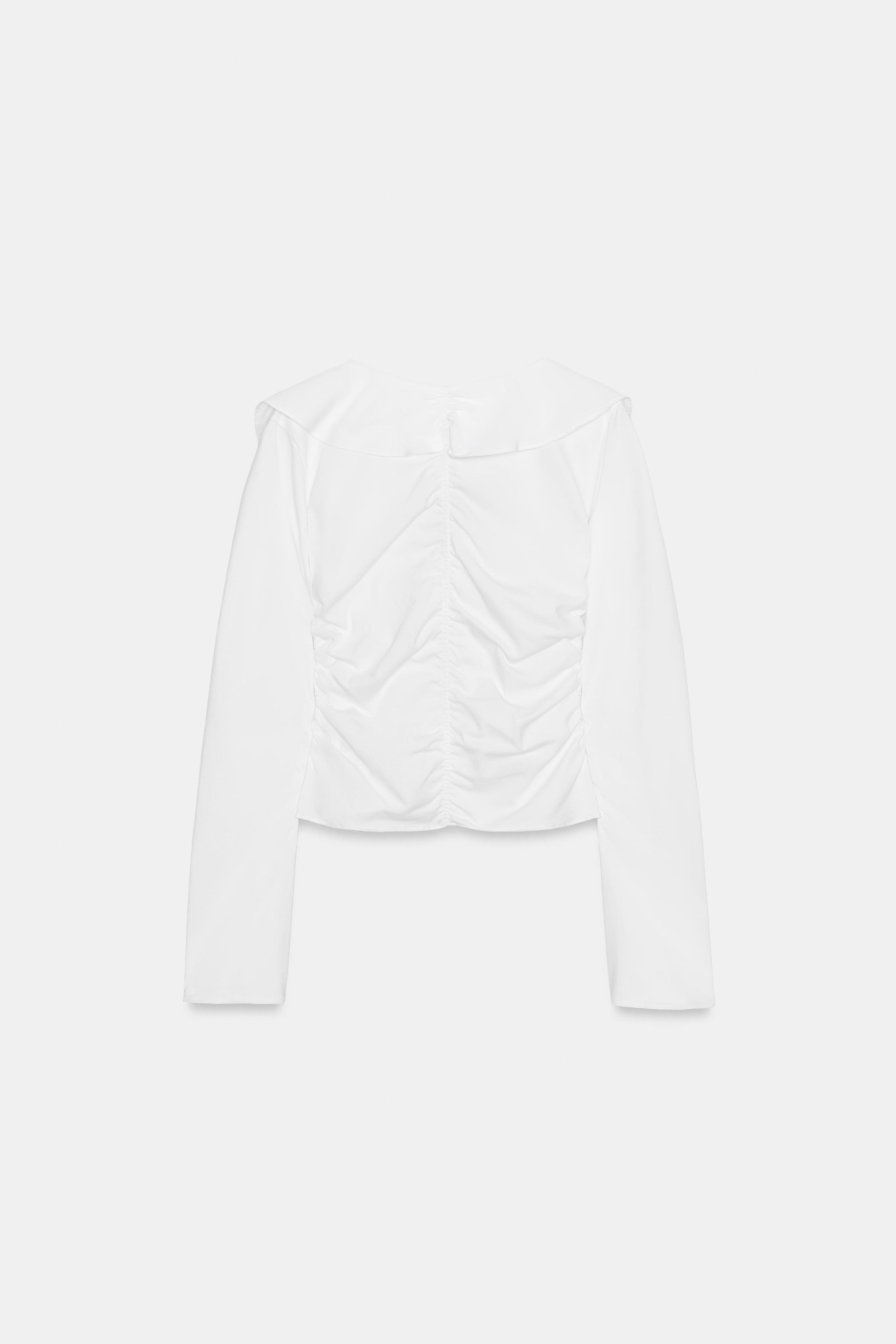 RUFFLE COMBINATION SHIRT