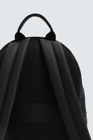RUBBERISED BACKPACK - Black by Zara - Image 2