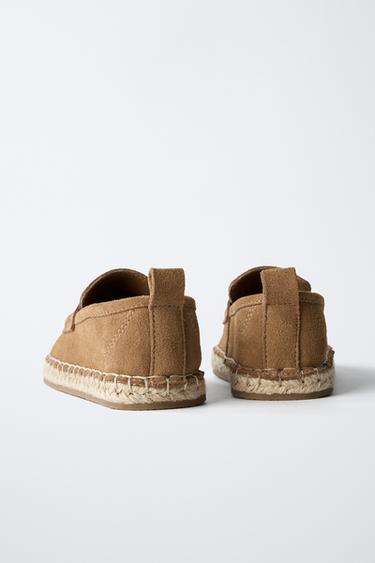 JUTE LEATHER LOAFERS - Brown by Zara - Image 4