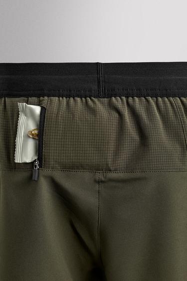 SHORT BASIQUE ENTRAÎNEMENT - Kaki de Zara - Image 9