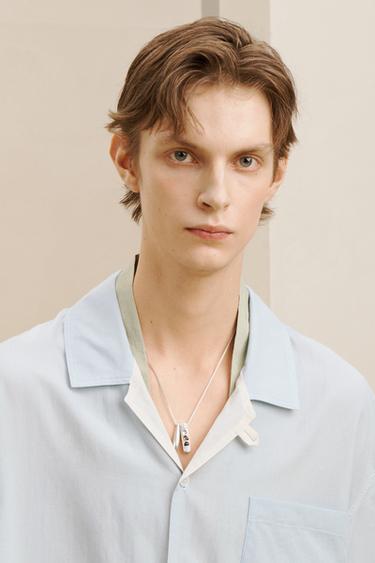 DBL LYR SHRT - Light blue by Zara - Image 3