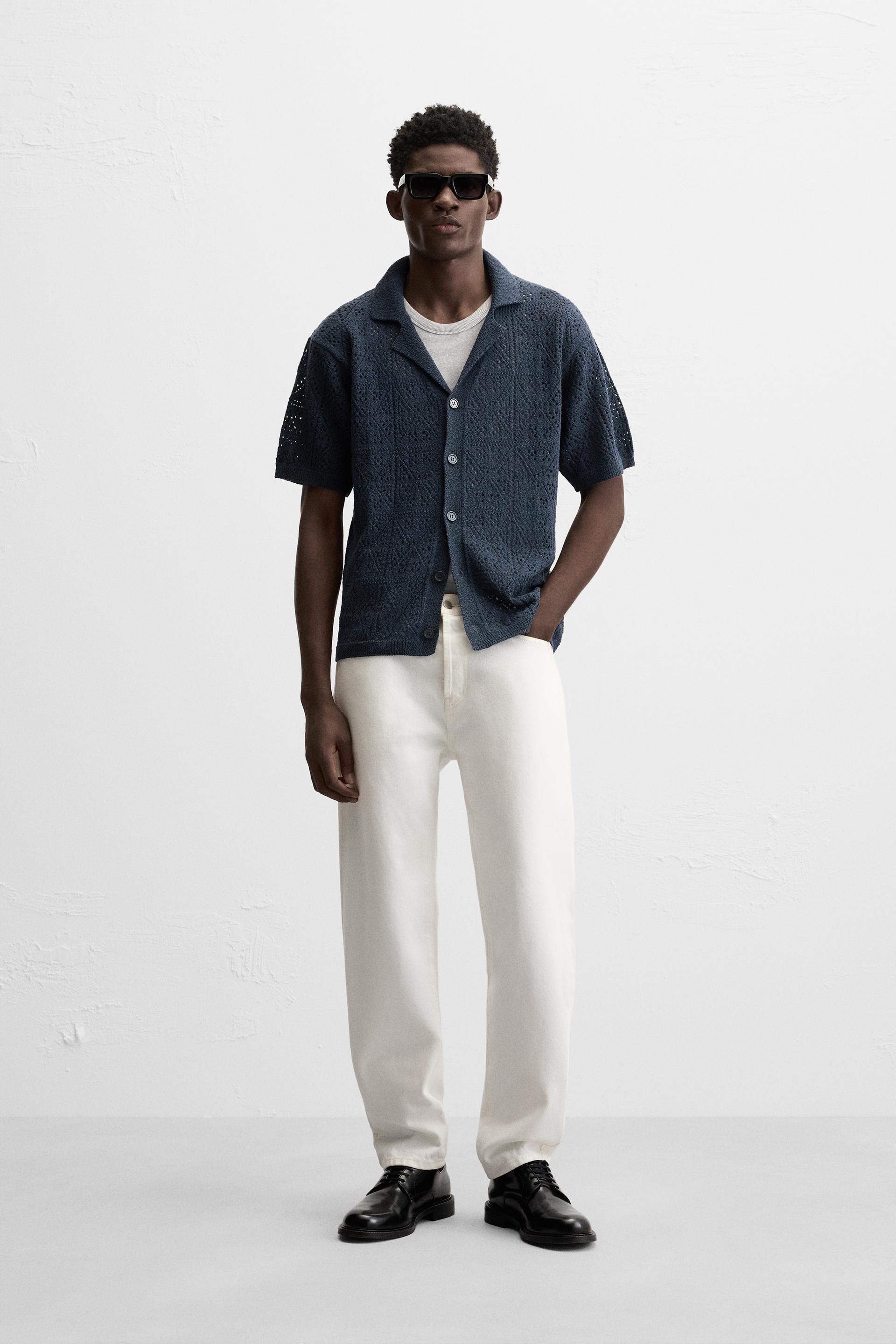 OPEN-KNIT SHIRT