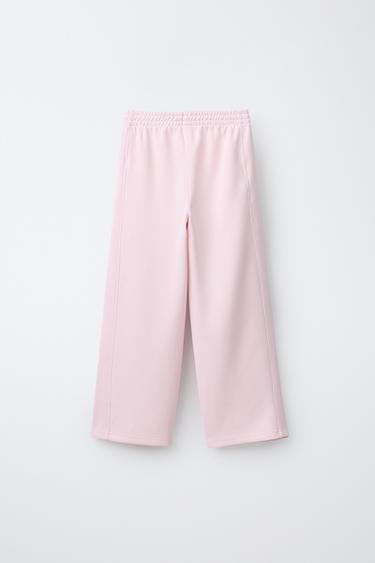 WIDE-LEG TROUSERS WITH MODAL - Pastel pink by Zara - Image 1