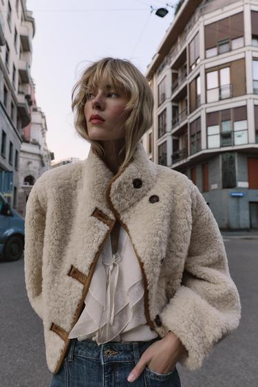 REVERSIBLE DOUBLE-FACED JACKET - camel by Zara