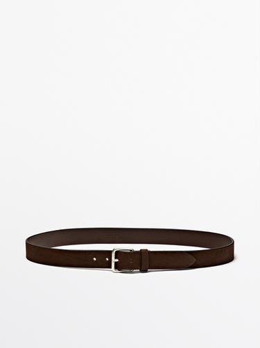 Zara Distressed leather belt - Leather - Image 0