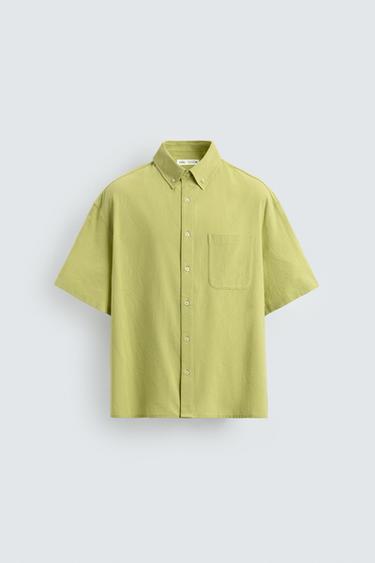 CAMISA RELAXED FIT ALGODÓN - VISCOSA - Lima de Zara