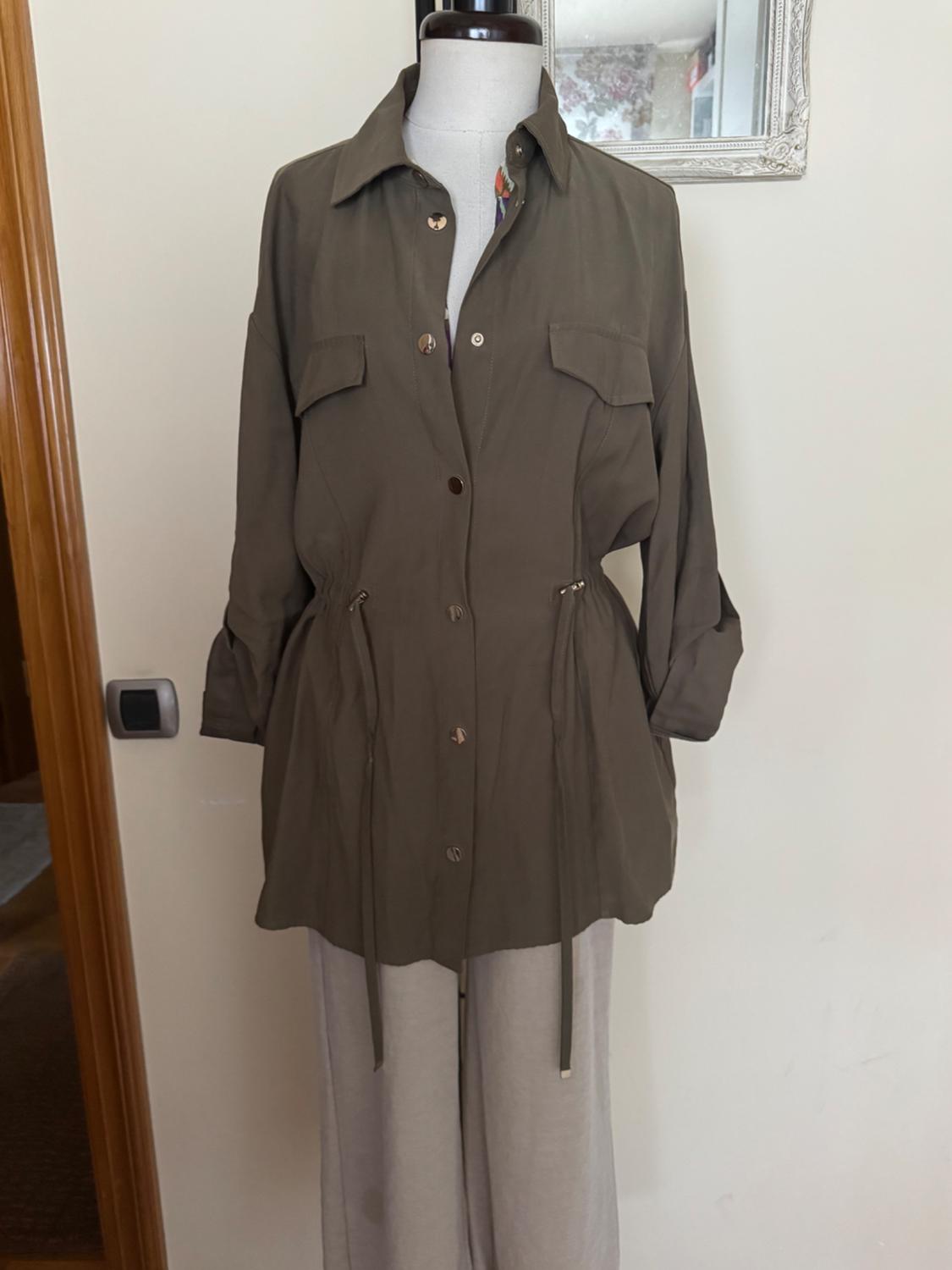 OVERSHIRT WITH DRAWSTRING WAIST - Image 3
