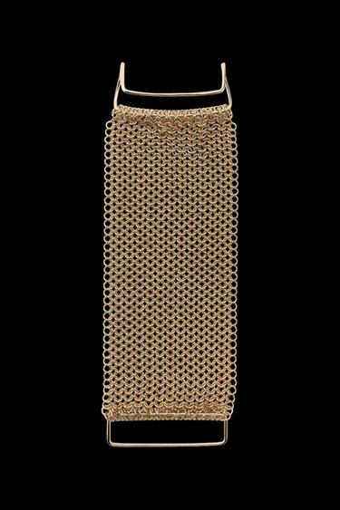 Zara METAL MESH BRACELET - Golden