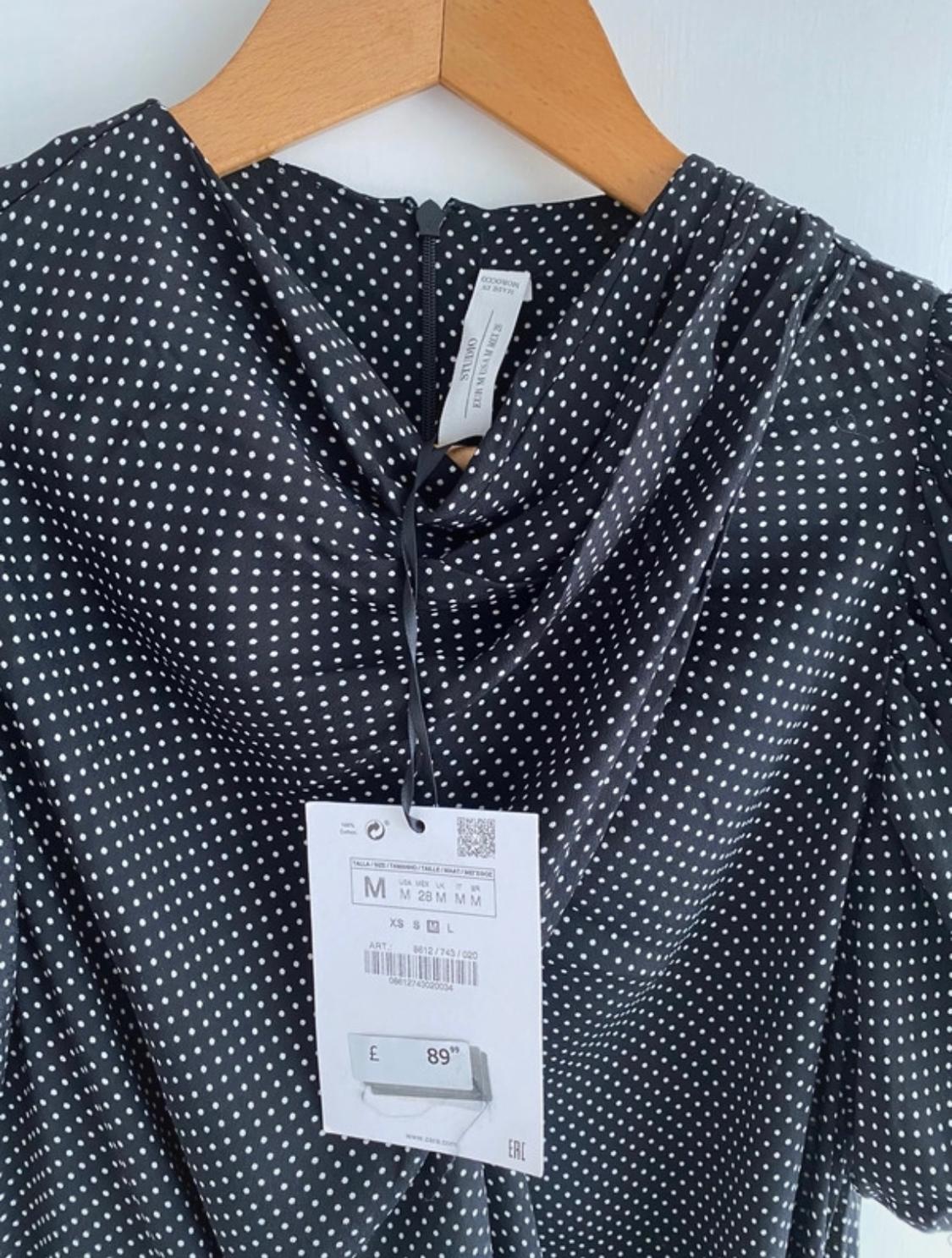 POLKA DOT DRAPED DRESS - LIMITED EDITION - Image 2